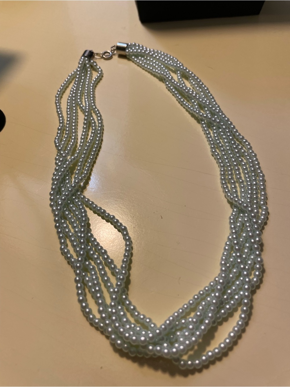 Multi-Strand Light Green Beaded Necklace - Elegant Women’s Jewelry